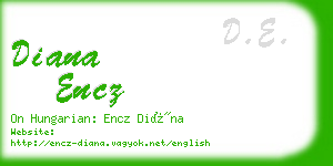 diana encz business card